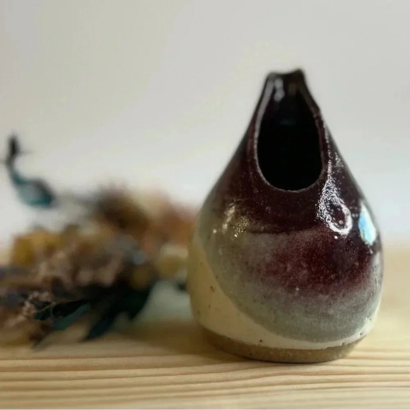 Matthew Taylor Studio Ceramics Pottery Stoneware Coffee Creamer Flower Vase - Picture 1 of 7